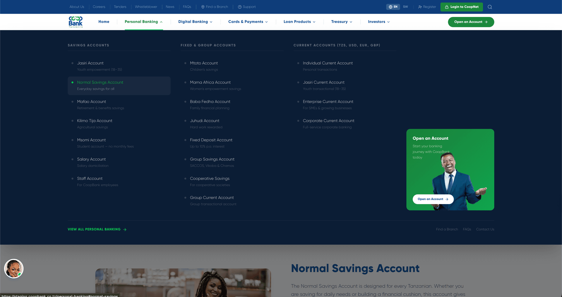 CoopBank personal banking